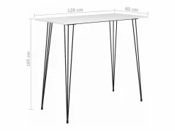 vidaxl Mesa Alta|Mesa alta y taburetes de bar 7 piezas y gris