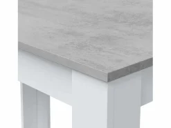 Mesa auxiliar Cloe para Cocina/Salón Artik y Cemento 78x109x67 cm Blanco Sale