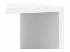 Clicnbuy Mesa auxiliar con ruedas madera ingeniería 50x30x55 cm Blanco Best