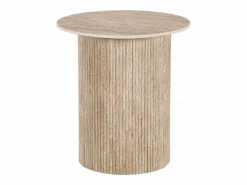 Habitat et jardin Mesa Auxiliar|Mesa auxiliar de cerámica "Eclat", mesita de noche - 50 x 50 cm - Marrón