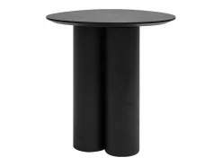Mesa auxiliar de diseño negra HOLLEN^Miliboo Hot