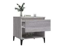 Clicnbuy Mesa auxiliar de madera contrachapada Sonoma 50x46x50 cm Gris Sale