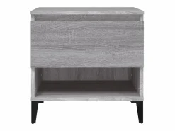 Clicnbuy Mesa auxiliar de madera contrachapada Sonoma 50x46x50 cm Gris Sale