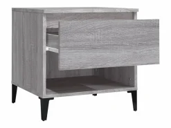 Clicnbuy Mesa auxiliar de madera contrachapada Sonoma 50x46x50 cm Gris Sale