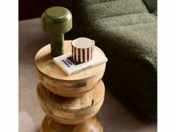 Mesa auxiliar de madera de mango natural^Sweeek Outlet
