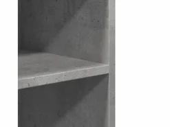 Armario Oficina|Mesa auxiliar de madera de ingeniería hormigón con ruedas