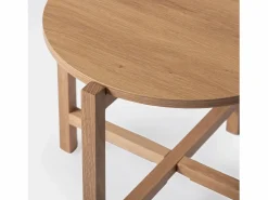 Mesa auxiliar de Madera Natural 45 x 56- Arzen^ Discount