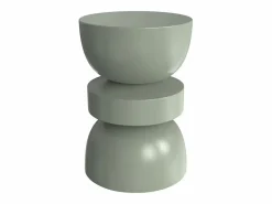 Vente-unique Mesa Auxiliar|Mesa auxiliar de metal - Color: Caqui - TUVAMI