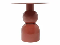 Vente-unique Mesa auxiliar de metal - Color: - JASMIA Terracota Outlet