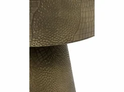 Mesa auxiliar de metal doraro y cristal negro Dorado Hot