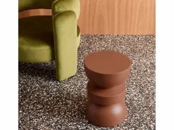 Sweeek Mesa Auxiliar|Mesa auxiliar de metal terracotta