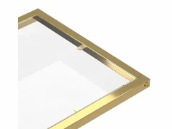 vidaxl Mesa Auxiliar|Mesa auxiliar de ordenador vidrio transparente 50x35x65 cm