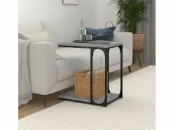Clicnbuy Mesa auxiliar madera contrachapada Sonoma 50x35x52 cm Gris Online