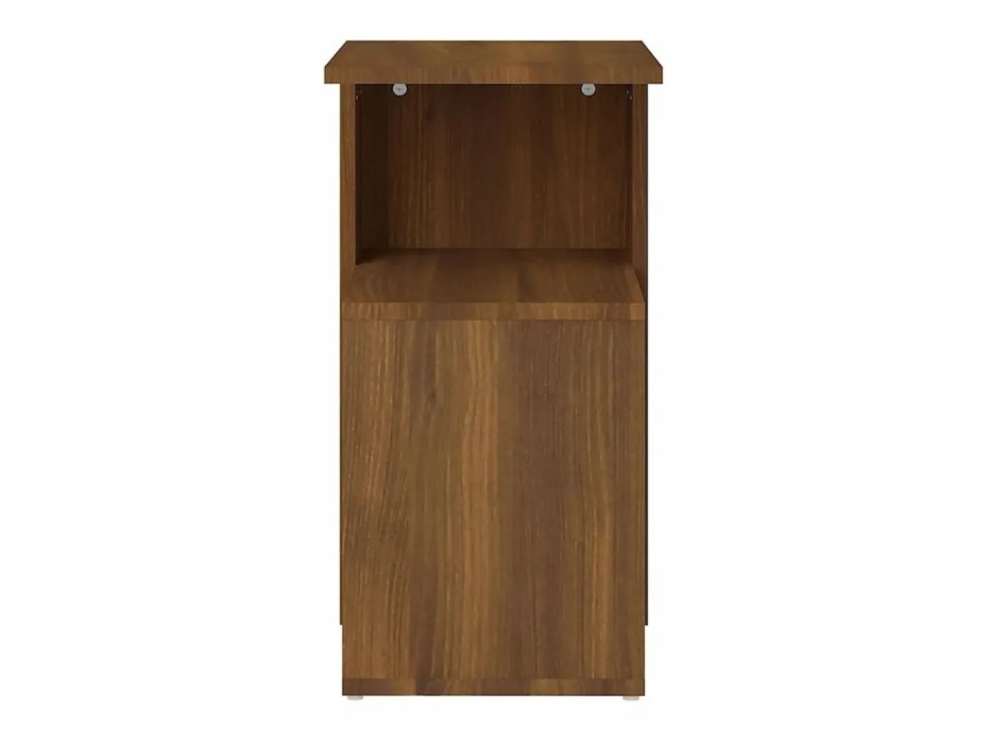 Clicnbuy Mesa auxiliar madera contrachapada marrón roble 36x30x56 cm Marru00f3n Discount