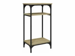 Mesa auxiliar madera contrachapada roble Sonoma 40x30x75 cm^Clicnbuy