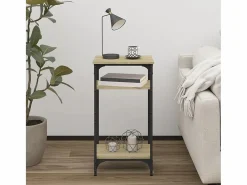 Mesa auxiliar madera contrachapada roble Sonoma 40x30x75 cm^Clicnbuy