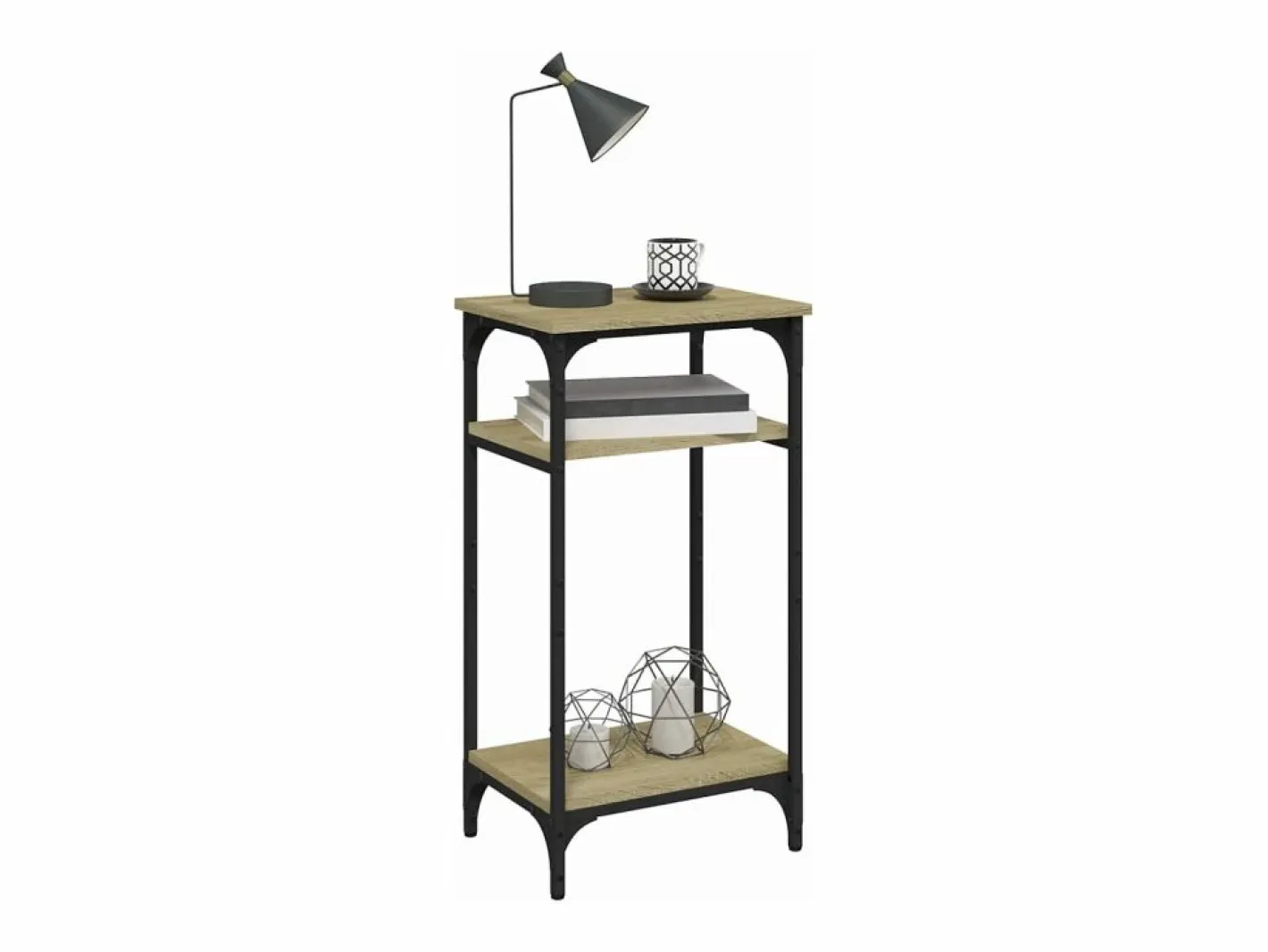 Mesa auxiliar madera contrachapada roble Sonoma 40x30x75 cm^Clicnbuy