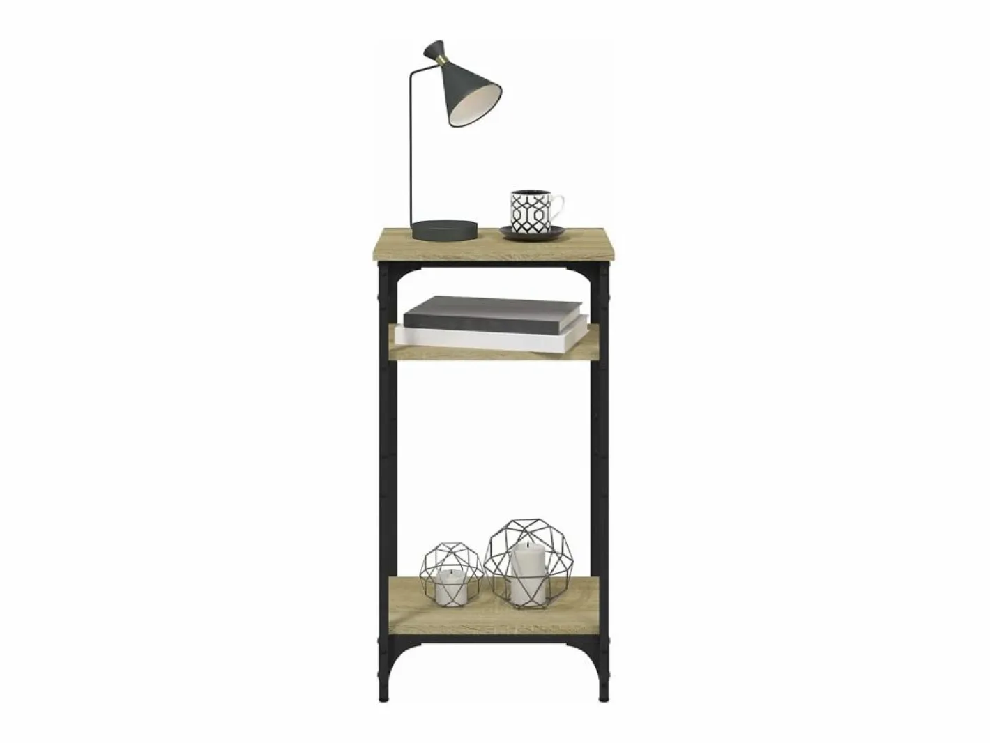 Mesa auxiliar madera contrachapada roble Sonoma 40x30x75 cm^Clicnbuy