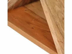 vidaxl Mesa auxiliar madera maciza de acacia 35x35x55 cm Color natural claro Hot