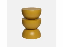 Sweeek Mesa auxiliar o mesita de metal mostaza Amarillo Clearance