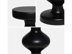 Sweeek Mesa auxiliar o mesita de metal Negro Hot