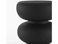 Rendez-Vous Déco Mesa auxiliar redonda de metal - Cléo Negro Outlet