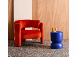 Sweeek Mesa Auxiliar|Mesa auxiliar, rincón de sofá, mesita metal ø32 x h42cm
