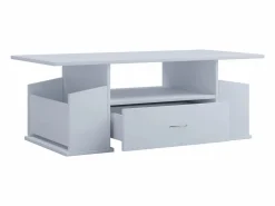VCM Mesa auxiliar y mesa de centro Junata Blanco AL. 44 x AN. 110 x P. 52 cm Multicolor Hot