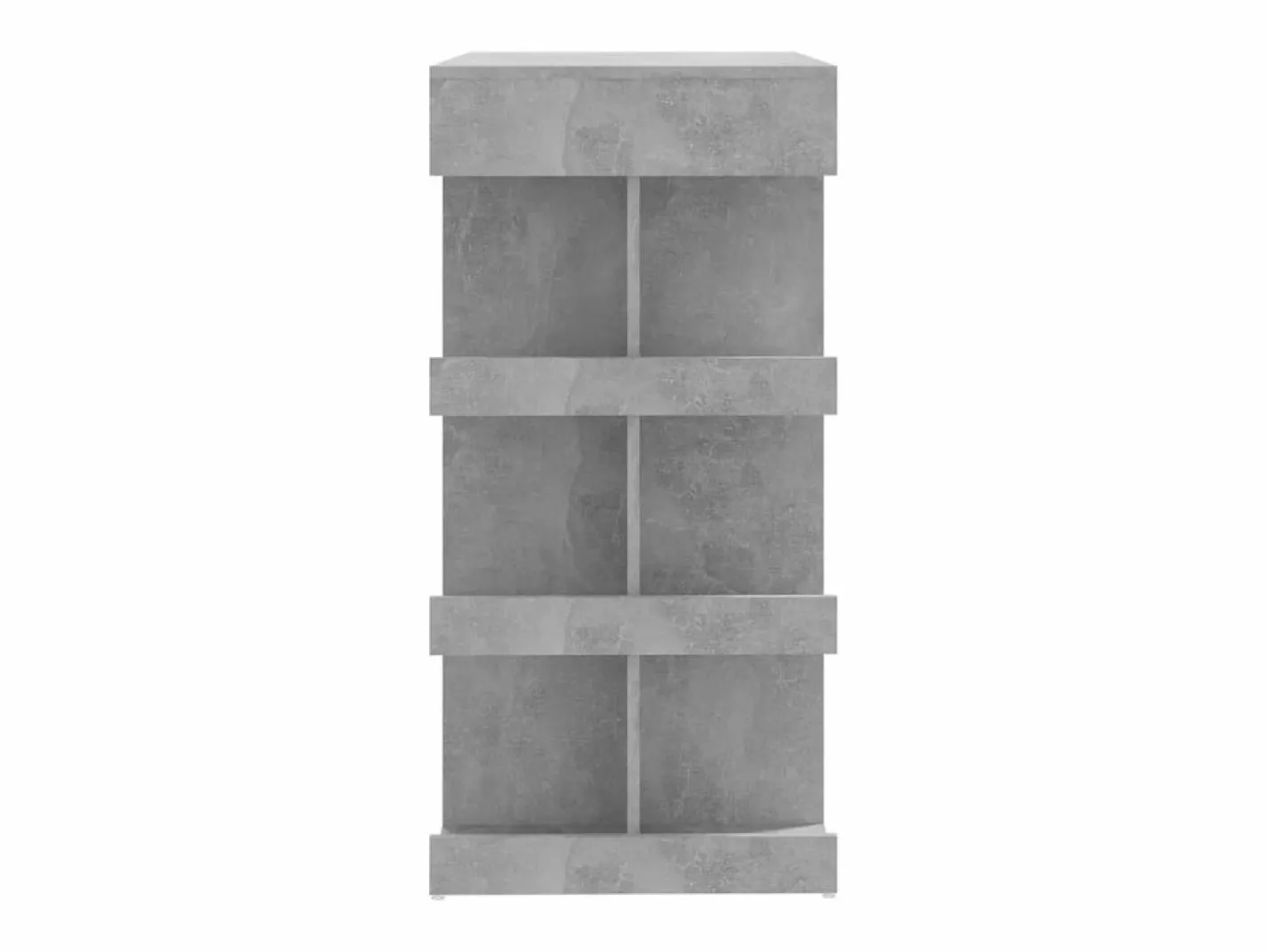 Clicnbuy Mueble Bar|Mesa bar almacenaje contrachapada hormigón 100x50x101,5 cm
