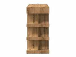 Clicnbuy Mesa bar con estante almacenaje roble artisan 100x50x101,5 cm Marru00f3n Outlet