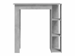 Clicnbuy Mueble Bar|Mesa bar con estante contrachapada hormigón 102x50x103,5cm