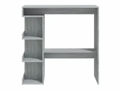 Mesa bar estante almacenaje Sonoma 100x50x101,5 cm ES242249 Gris Discount