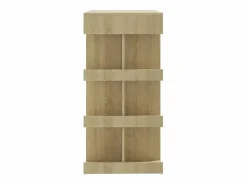 Mesa bar estante almacenaje contrachapada roble 100x50x101,5 cm^Clicnbuy Outlet