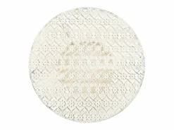 Clicnbuy Mueble Bar|Mesa bistró estilo vintage metal redonda 40x70 cm blanca