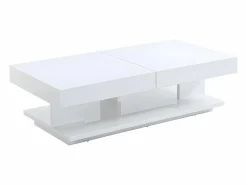 Mesa centro ARAMIS con compartimentos MDF lacado^Vente-unique Online