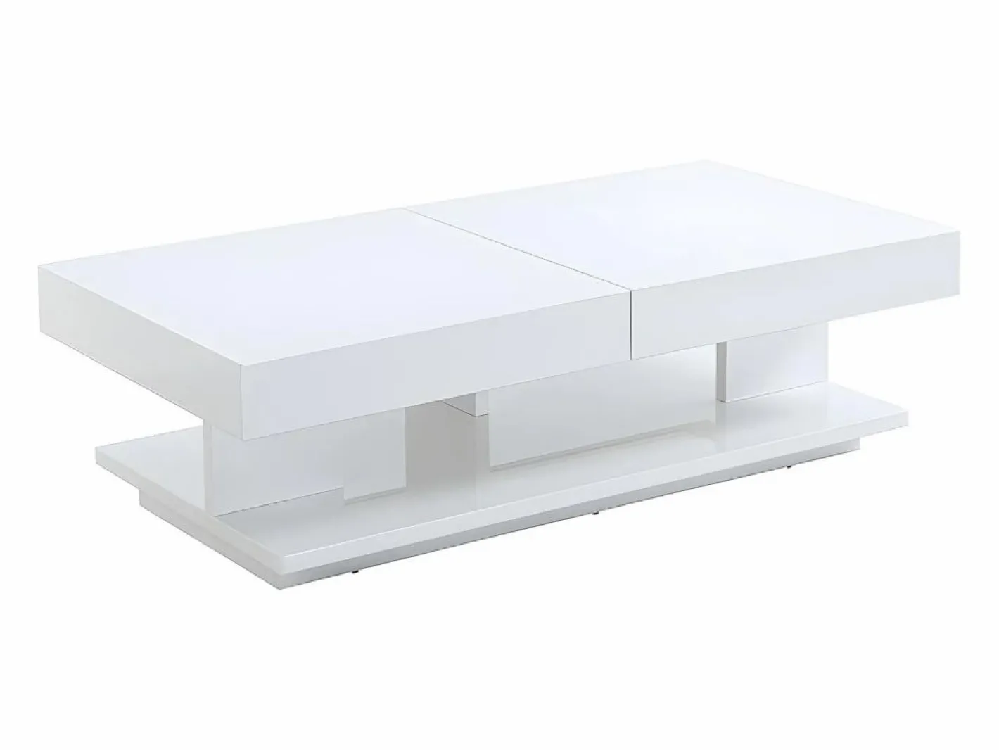 Mesa centro ARAMIS con compartimentos MDF lacado^Vente-unique Online