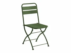 Mesa comedor jardín plegable metal - mesa de 60 cm 2 sillas plegables - Verde - MIRMANDE^MYLIA Best