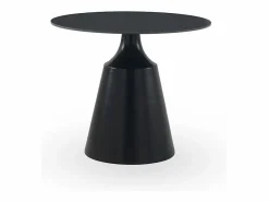 Mesa comedor redonda 90 diam. con sobre cerámico^