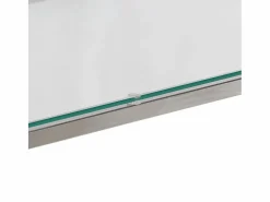 Clicnbuy Consola|Mesa consola acero inoxidable y vidrio templado