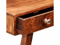 Mesa consola con 3 cajones madera maciza acacia 76 cm^vidaxl Discount