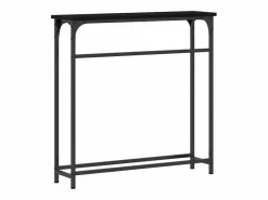 Clicnbuy Consola|Mesa Consola con estante Roble 75 x 19.5 x 75 cm