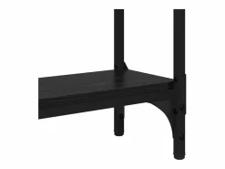Clicnbuy Mesa Consola con estante Roble 75 x 22.5 x 75 cm Negro Outlet