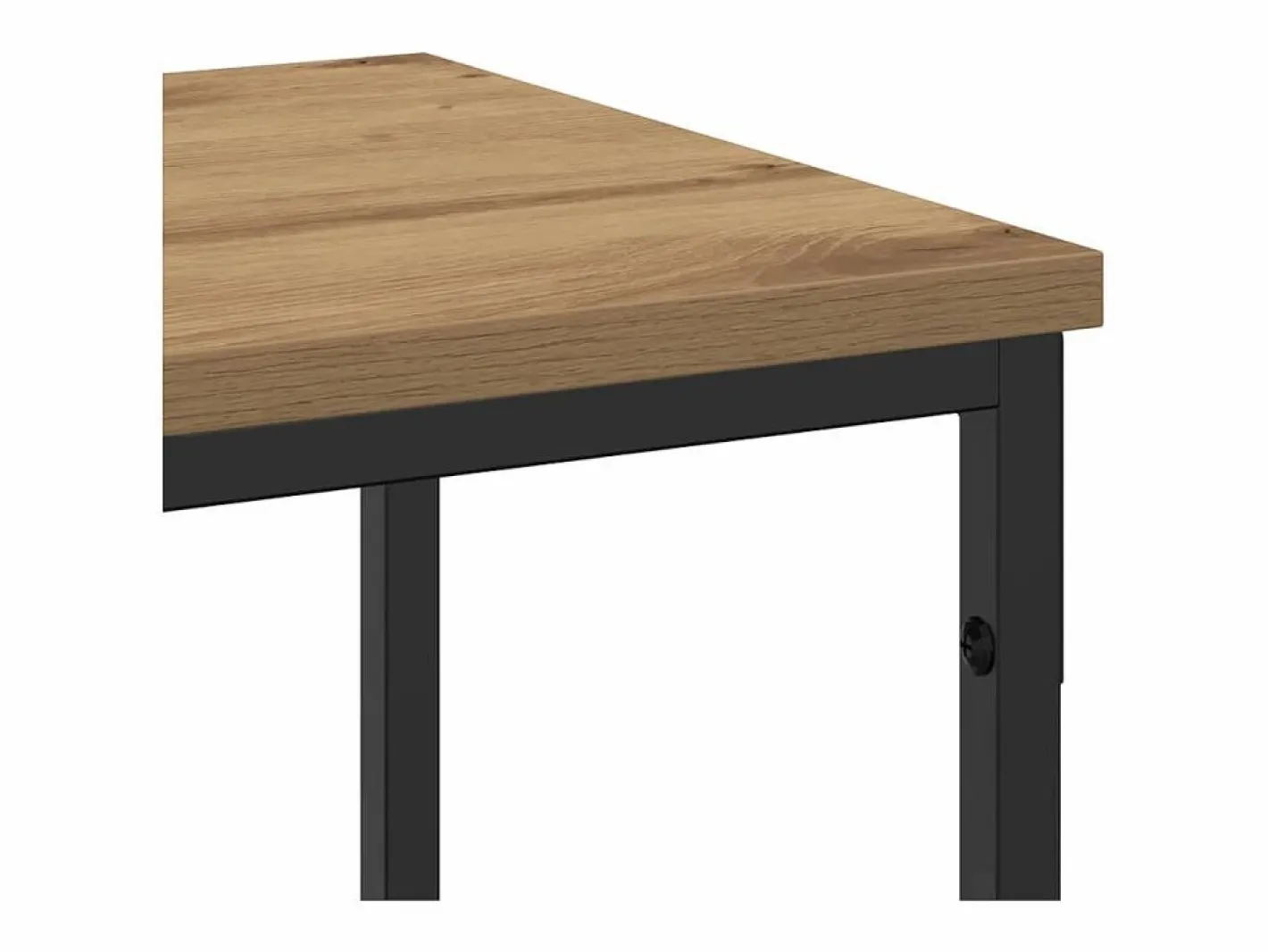 Clicnbuy Mesa Consola con estante Otro Roble artisan 180 x 30 x 75 cm Marru00f3n Outlet