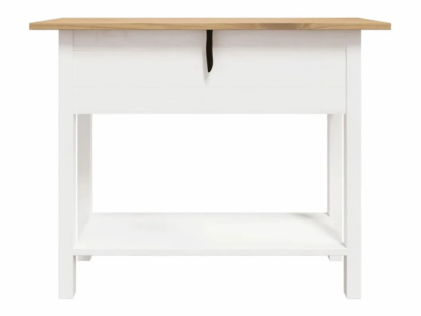Clicnbuy Mesa consola Corona Range de pino mexicano 90x34,5x73 cm Blanco Online