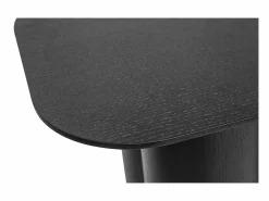 Mesa consola de diseño de madera negra 100 cm FOLEEN^Miliboo Clearance