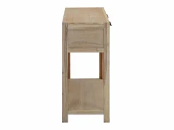 Clicnbuy Mesa consola de madera maciza de acacia 82x33x73 cm Marru00f3n Hot