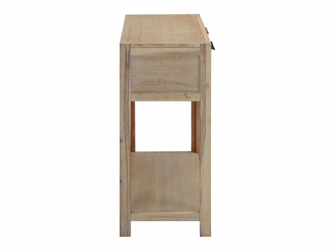 Clicnbuy Mesa consola de madera maciza de acacia 82x33x73 cm Marru00f3n Hot