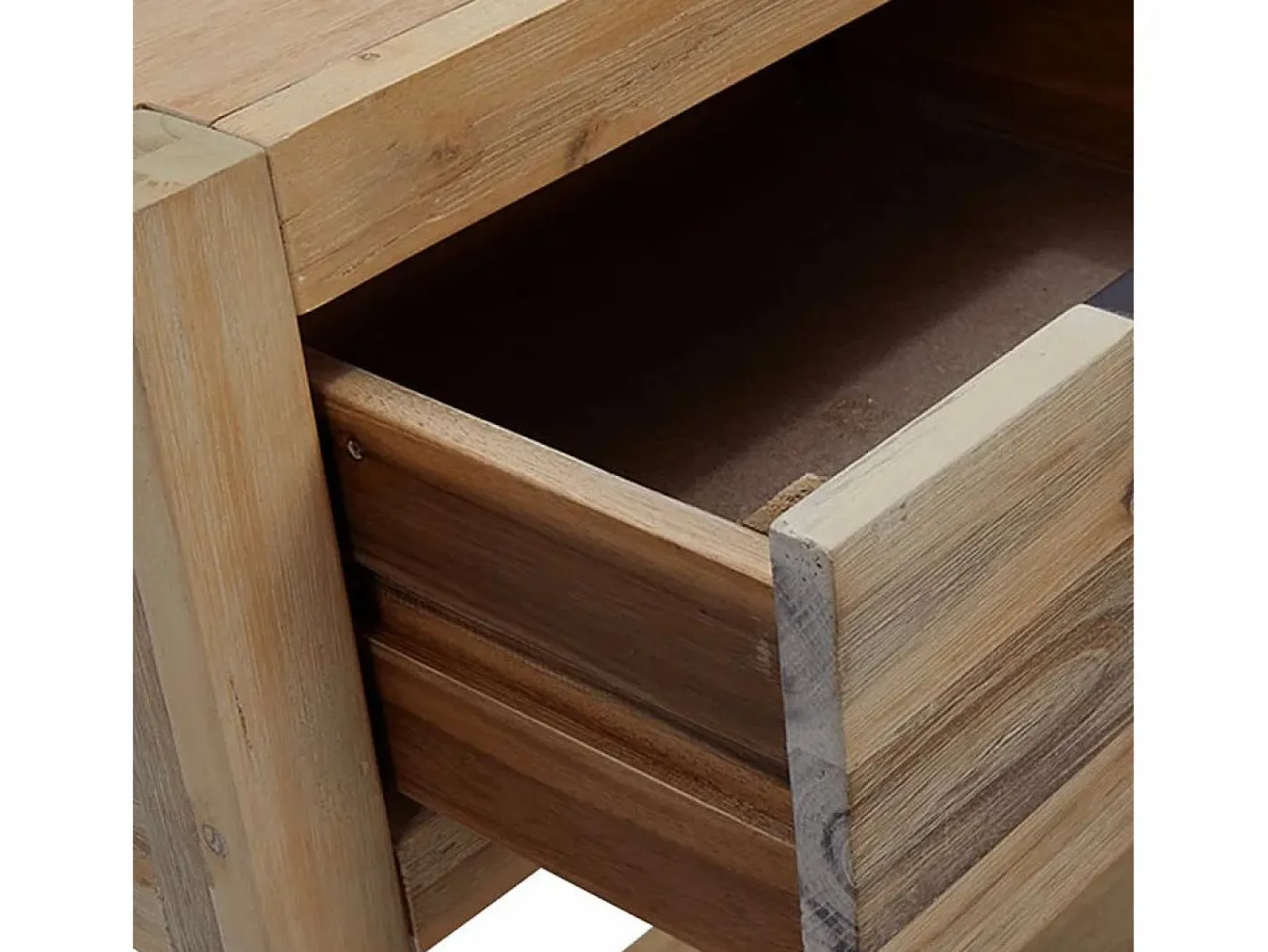 Clicnbuy Mesa consola de madera maciza de acacia 82x33x73 cm Marru00f3n Hot