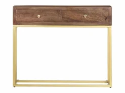 Mesa consola de madera maciza de mango 90x30x75 cm^vidaxl Hot