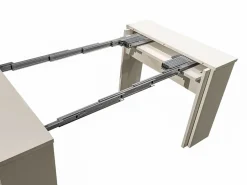 Vente-unique Consola|Mesa consola extensible 12 cubiertos - 6 extensiones - - ONEGA